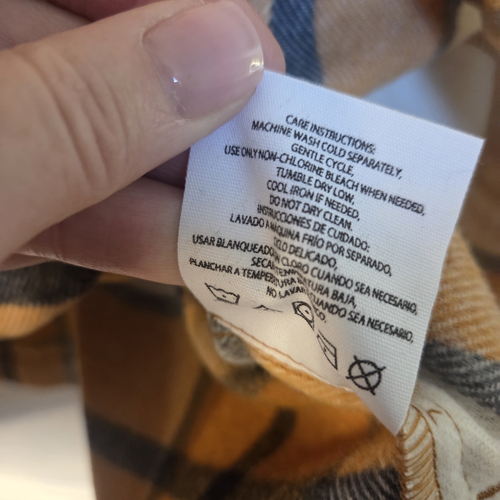 HFX Women's Plaid Button-Up Shacket Sz XL New With Tags - Picture 6 of 16